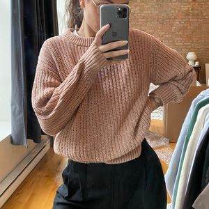 Aritzia Wilfred blush knit small